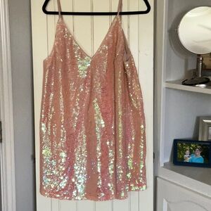 Cute sequin minidress, size L
